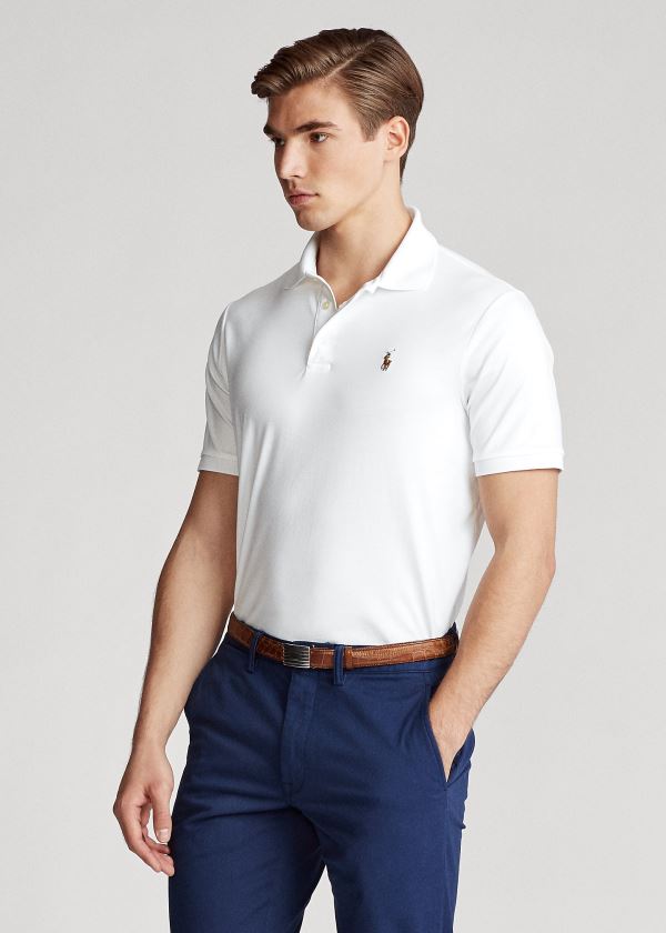 Men's Polo Ralph Lauren Soft Cotton All Fits Polo Shirts | 817306HQO